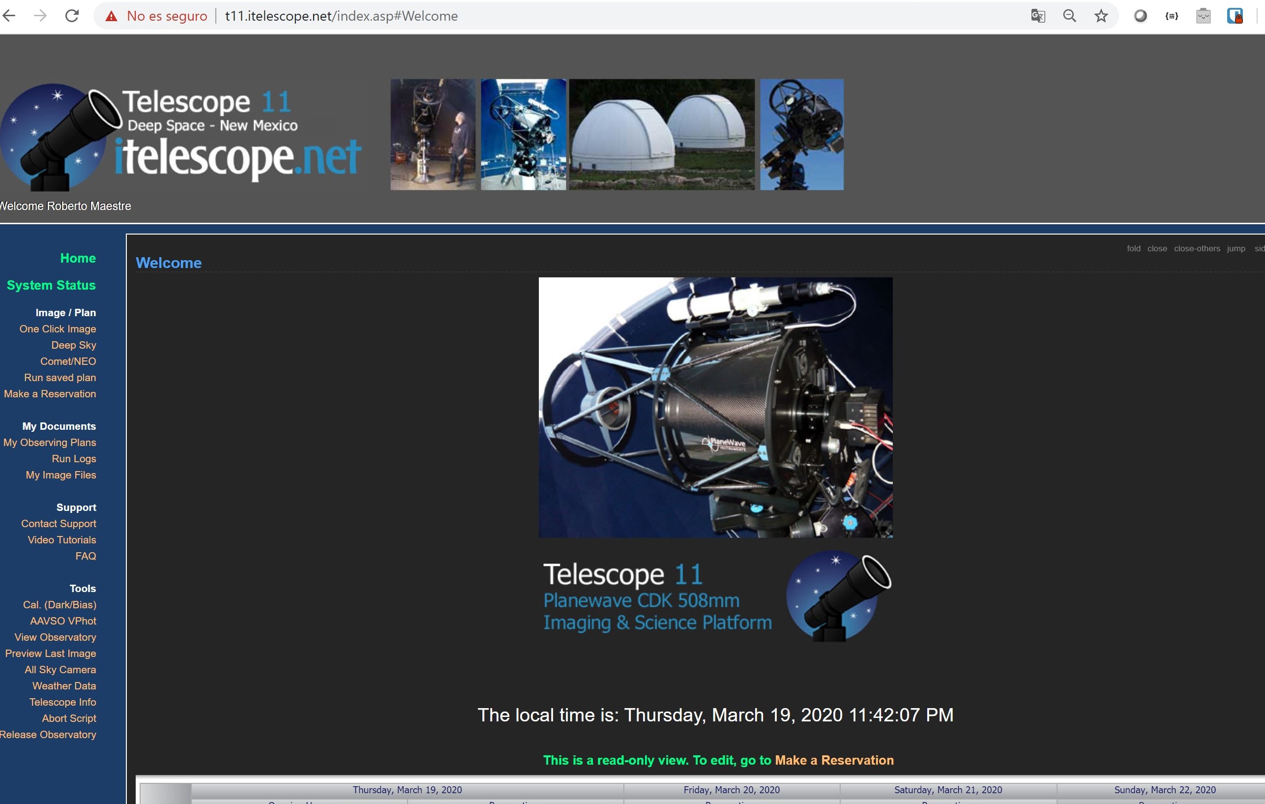 iTelescope-launchpad-telescopios